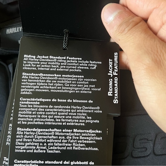 Harley Davidson Men's Brawler Mixed Media Motorcycle Jacket Black Size Large - Picture 13 of 14